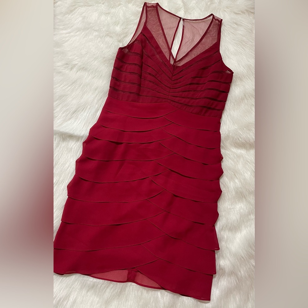 Red cocktail dress size 12